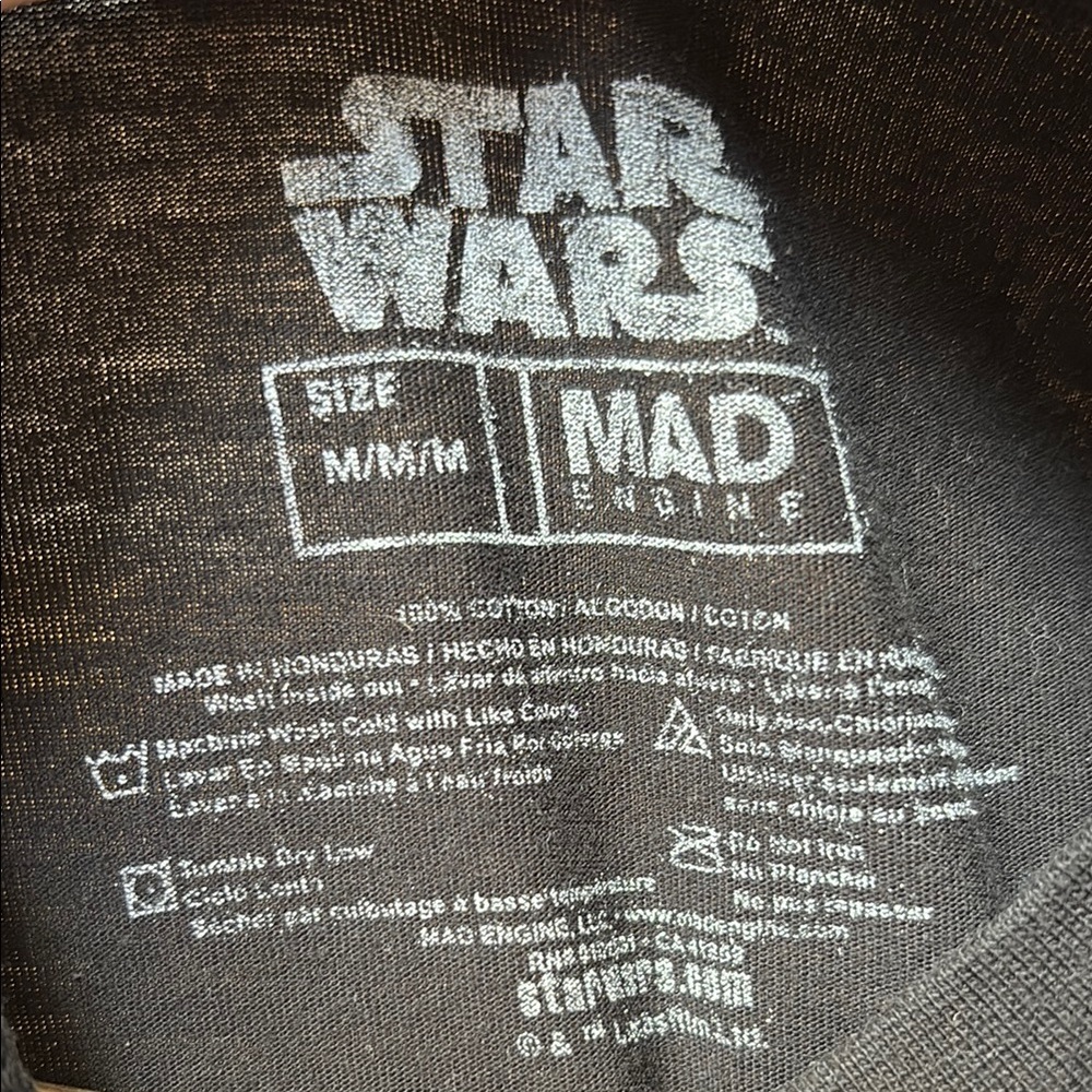 Vintage Star Wars Black Short Sleeve Tee with Neon Graphic​ - Picture 2 of 3